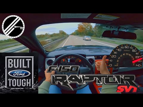 Ford F150 Raptor SVT 6.2 V8 416 PS Top Speed Drive On German Autobahn No Speed Limit POV #FORDF150