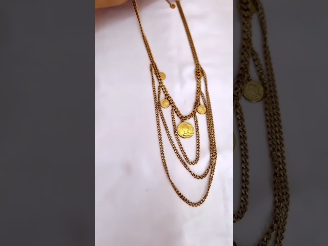 Vídeo relacionado con AOLIAY 1 collar de villano de acero inoxidable con colgante de pareja de circonita completa.