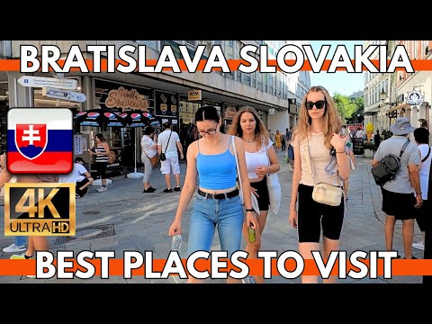 BRATISLAVA SLOVAKIA 2023 CITY CENTER WALKING TOUR | 4K UHD 60FPS | BEST PLACES TO VISIT