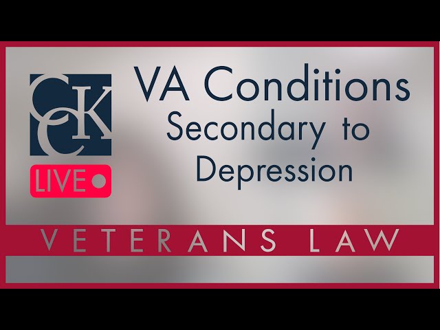 VA Secondary Conditions to Depression and How They're Rated