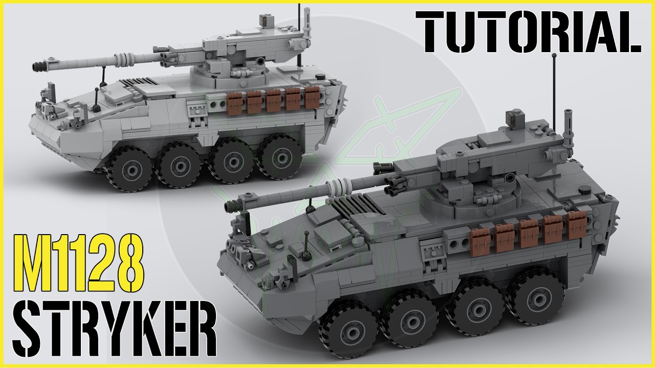 LEGO Military M1128 STRYKER MGS |Mobile Gun System| CONVERSION TUTORIAL