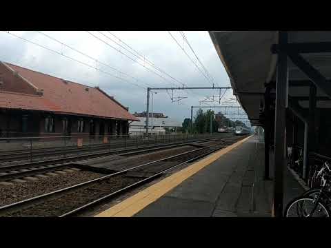 Double Acela and MBTA meet in Attleboro