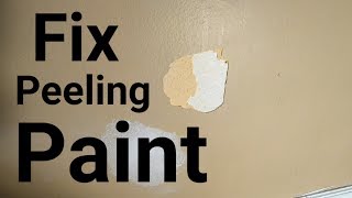 Stopping paint from peeling