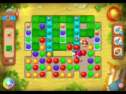 GardenScapes Level 3878 no boosters (20 moves)