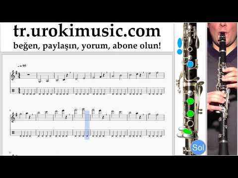 Klarnet dersleri Carlos Vives, Sebastian Yatra - Robarte un Beso Notalar Eğitim Bölüm#1 um-i723