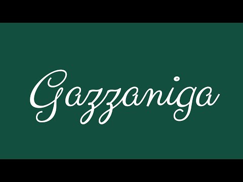 Learn how to Sign the Name Gazzaniga Stylishly in Cursive Writing