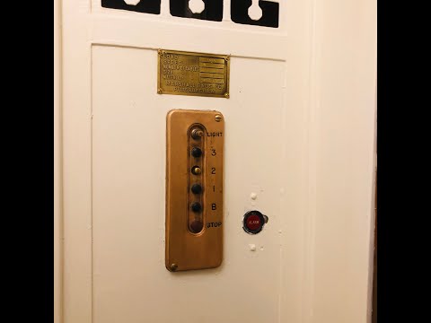 Beautiful 20s gated Marshall winding-drum Elevator - Stanton Arms - Highland Park, Pittsburgh, PA