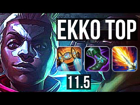EKKO vs SETT (TOP) | 6/0/9, 1.4M mastery, 500+ games, Dominating | EUW Diamond | v11.5