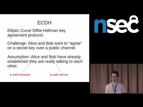 Martijn Grooten  -- Getting ahead of the elliptic curve