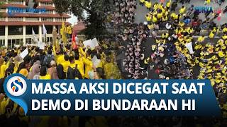 Dilarang Demo ke Bundaran HI, Bus Rombongan Mahasiswa UI Diadang Polisi di Semanggi