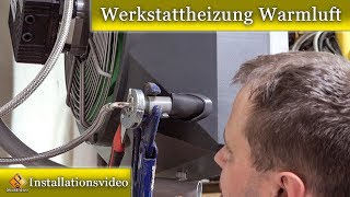 Werkstattheizung Warmluft / Installationsanleitung NeuTec SonnEC 1-4