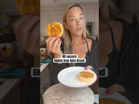 Keto bread in 90 seconds and it’s gluten and dairy free #ketorecipes #lowcarbbread