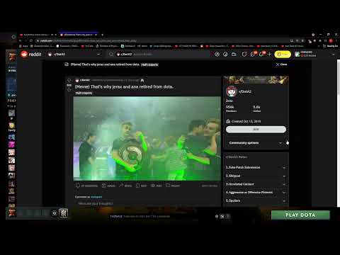 why ana & Jerax retired from Dota (meme)