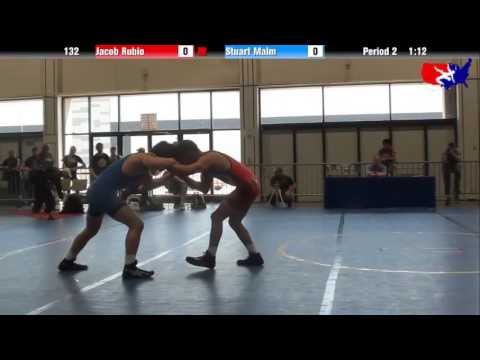 Jacob Rubio vs. Stuart Malm at 2013 West Jr. Freestyle Regional