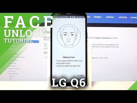 LG Q6 - How to Set Up Face Unlock Option & Manage Security Settings