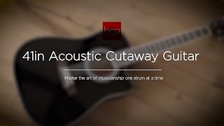 Video thumbnail for Best Choice Products 41in Full Size Beginner Acoustic Cutaway Guitar Set by Best Choice Products