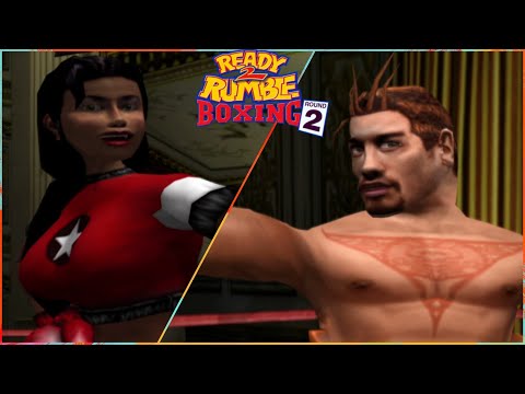 Ready 2 Rumble Boxing: Round 2 PS2 4K Gameplay - Selene Strike Vs. Angel "Raging" Rivera (PCSX2)