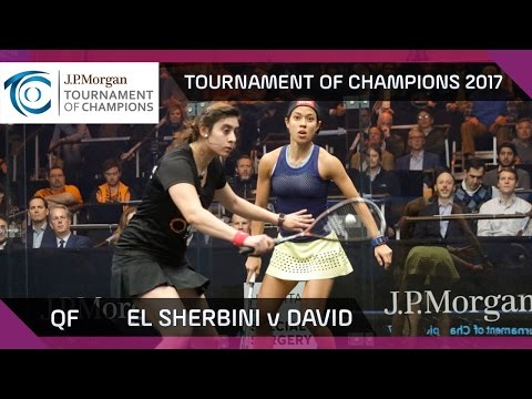 Squash: El Sherbini v David - Tournament of Champions 2017 QF Highlights