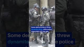 Bolivia's capital convulsed by anti-government protests demanding president's resignation