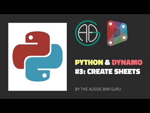 Python In Dynamo Create Sheets Api 1