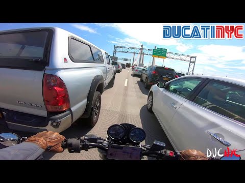 Bronx to Brooklyn - hot AF dips, moves and splits on NYC Highway on my EPIC Ducati v1303