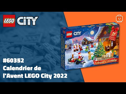 Vidéo LEGO City 60352 : Calendrier de l'Avent LEGO City 2022