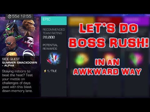 MCOC: MY VERY AWKWARD RUN IN BOSS RUSH SUMMER SMACKDOWN - ALPHA :D