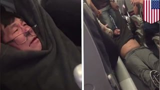 United Airlines drags passenger off flight kicking and screaming to make way for staff - TomoNews