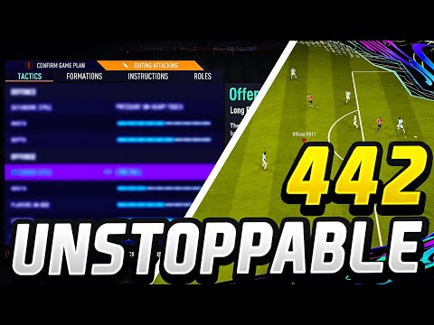 FIFA 21 | *NEW* UNSTOPPABLE 442 BEST CUSTOM TACTICS/INSTRUCTIONS - FIFA 21 ULTIMATE TEAM