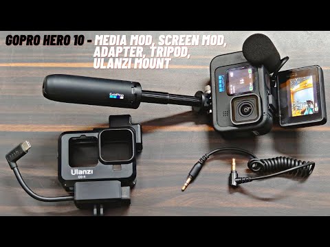 GoPro Hero 10 Media Mod, Screen Mod, GoPro Accessories  - 4K Video Quality