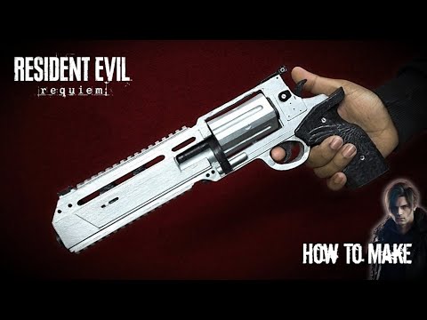 How To Make Leon's Requiem Gun With Cardboard | DIY Resident Evil 9 Requiem Gun | RSH–12 Magnum