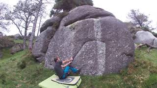 Video thumbnail of Problem 17 (Moa), 6b. Xistral