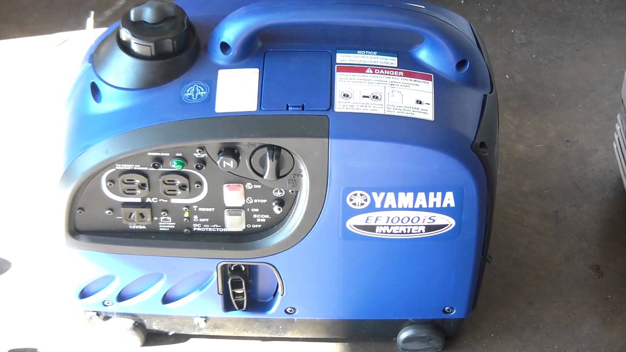 Yamaha EF1000is generator review operations