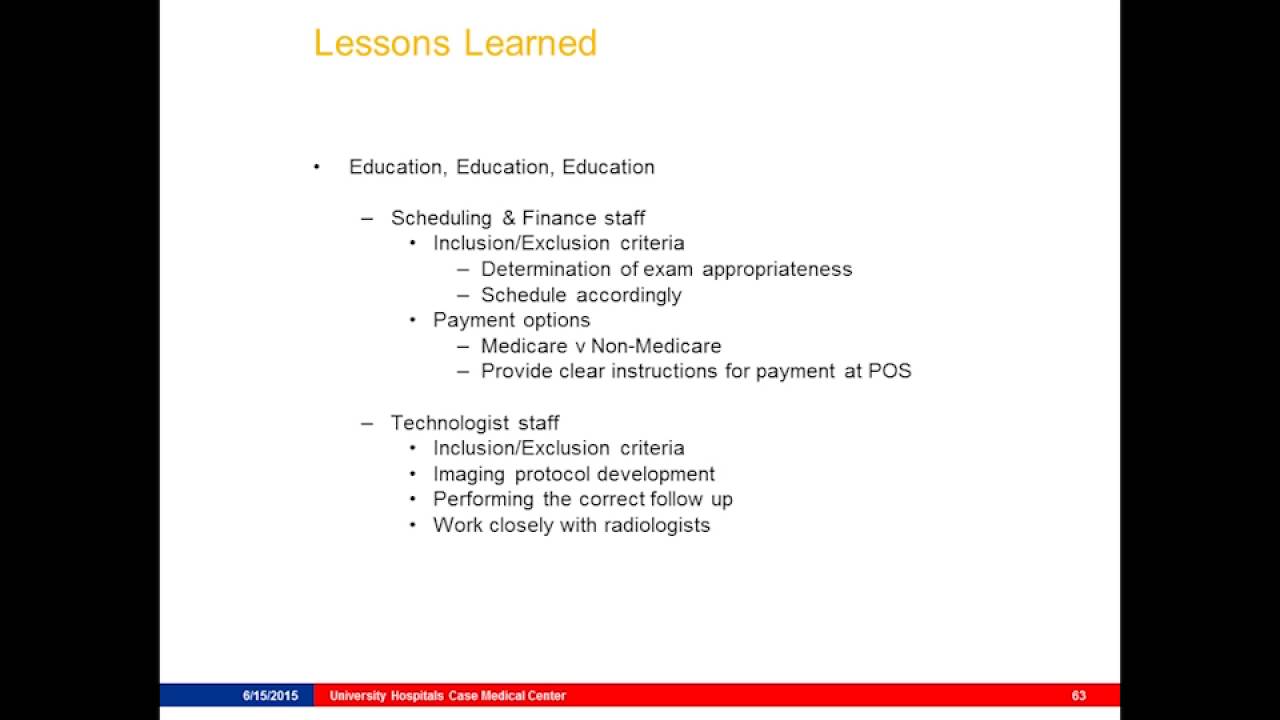 Low-dose CT Lung Cancer Screening Program - Lessons Learned