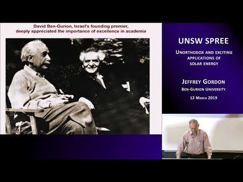 UNSW SPREE 201903-12 Jeffrey Gordon - Unorthodox and exciting applications of solar energy