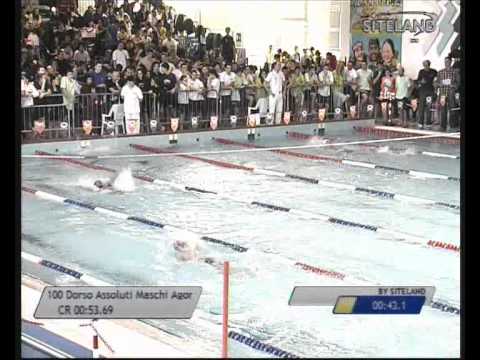 Eliminatorie 2 dei 100 Dorso  Assoluti Maschi Agonisti - 16 Memorial Chiara Giavi