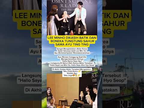 Lee Minho "aku cinta kamu ayu" #ayutingting #leeminho #ahnhyoseop #shorts
