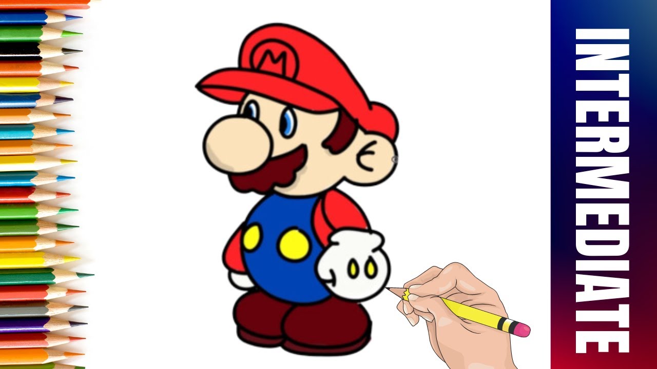 How to Draw Super Mario for Kids