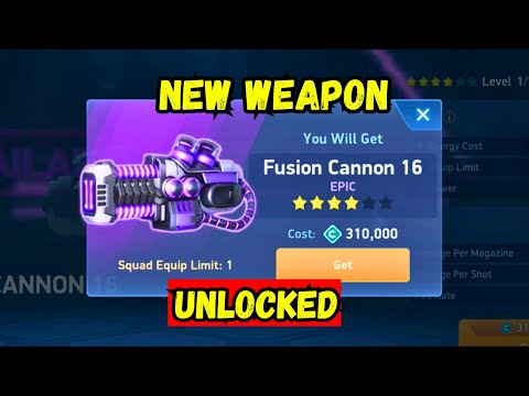 Trying the Fusion cannon 16 for the first time - Fusion cannon 16 Unlocked | Mech Arena