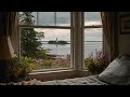 Relaxing Summer Rain In Coastal Maine ️Calm Rain Ambience For Reading Sleeping Etc