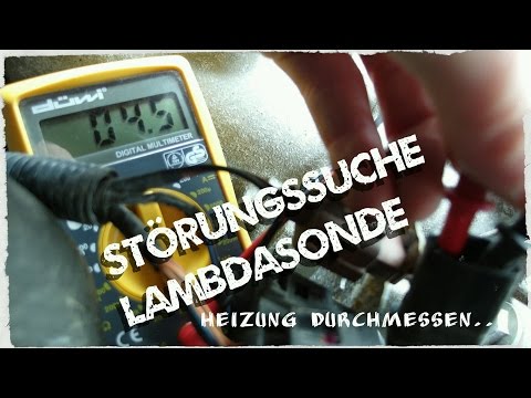 Lambdasonde (Regelsonde) messen -  Störungssuche bei Fehlercode P0135, P1178, P1180 und P1181