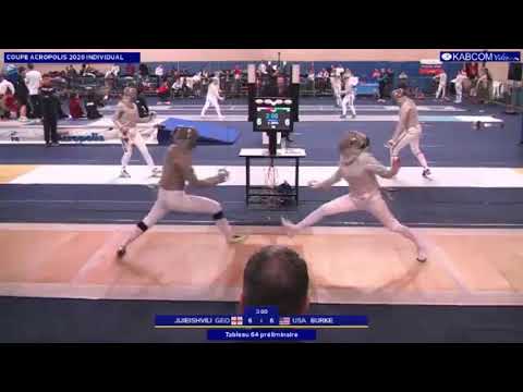 Athens World Cup SWS 2020 - P64 - Jijieishvili GEO v Burke USA