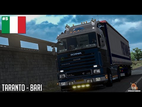 Italia DLC | Scania 143 Taranto - Bari | Euro Truck Simulator 2 (ETS2 1.30)