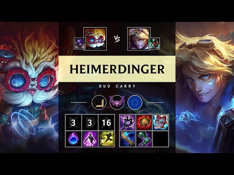 Heimerdinger Carry vs Ezreal - EUW Master Patch 25.19