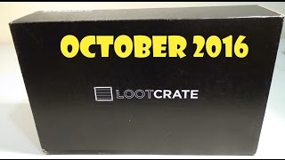 October 2016 &#39;Horror&#39; Loot Crate Unboxing Opening | Birdpoo Reviews