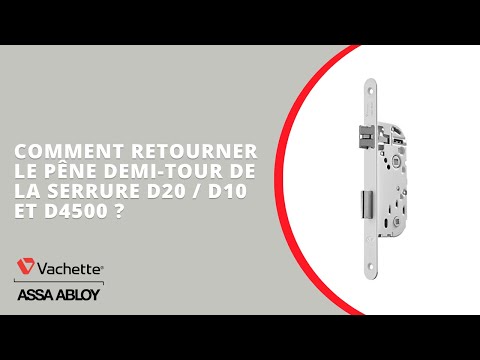 Serrure à larder à condamnation - axe 40 - têtière bouts ronds - D23 VACHETTE