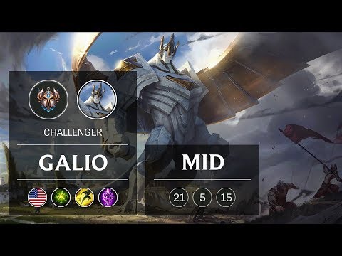 Galio Mid vs Xerath - NA Challenger Patch 9.1