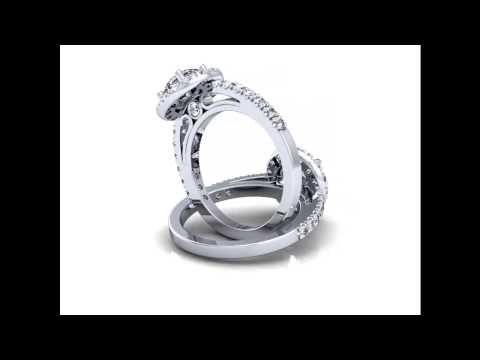Halo Engagement Ring - Round Cut