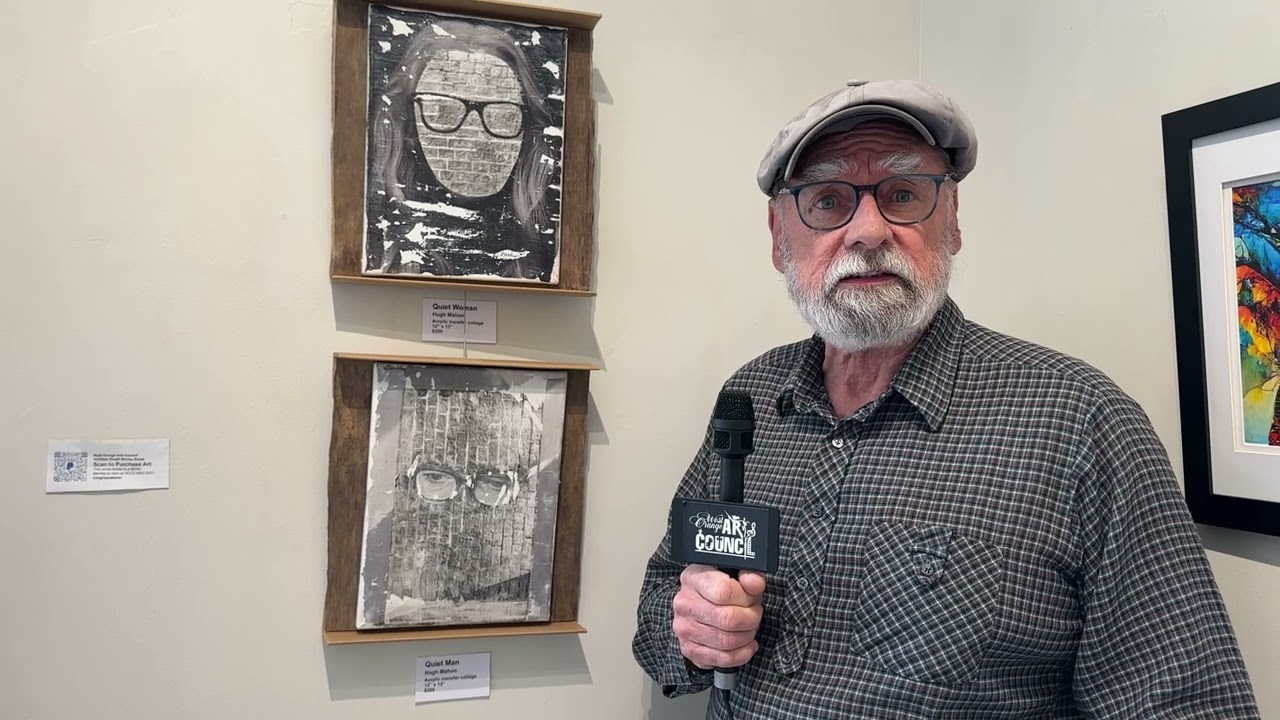 Hugh Mahon Discusses His Newest Artwork at the West Orange Art Gallery, West Orange, NJ