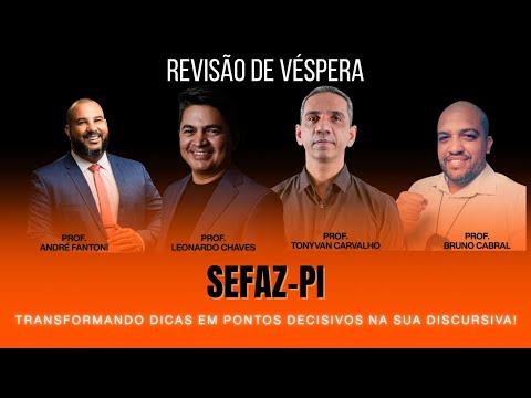 SEFAZ PI: Revisão de Véspera para Discursiva de Auditoria Governamental e Controle Interno - FCC